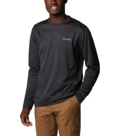 Columbia Park View Crew Pullover Shirt - Mens Black Heather