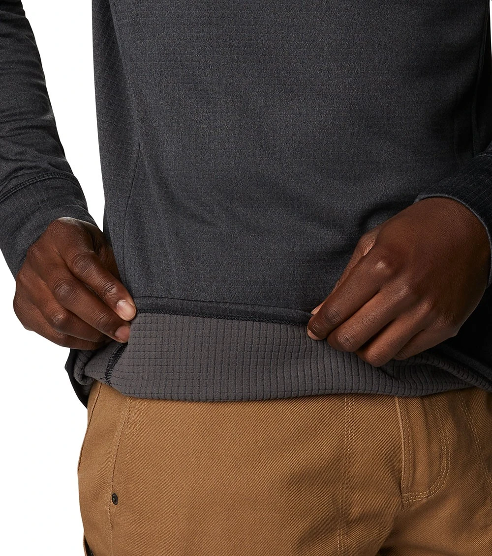 Columbia Park View Crew Pullover Shirt - Mens Black Heather 5 Columbia Park View Crew Pullover Shirt - Mens Black Heather - Image 5