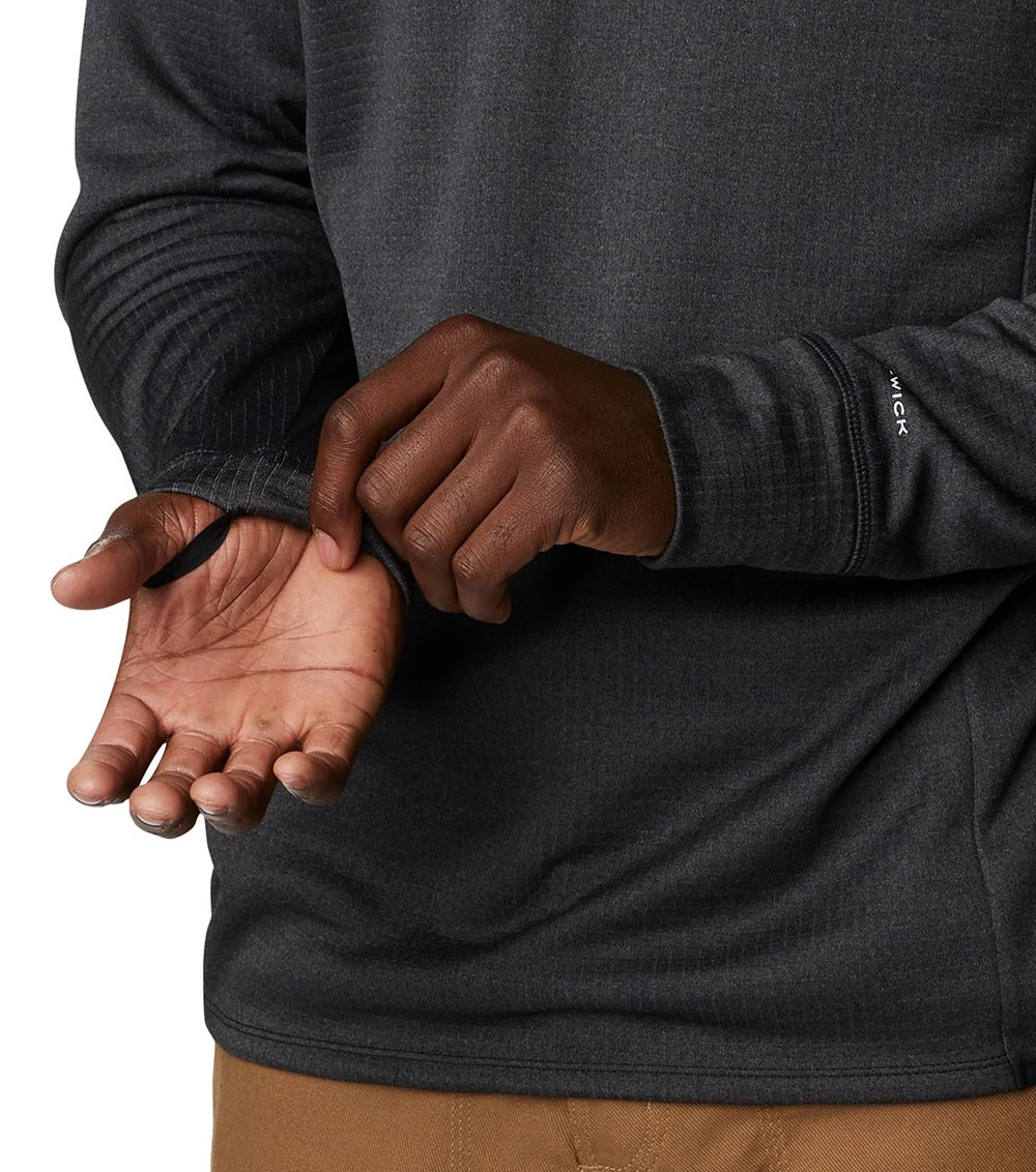 Columbia Park View Crew Pullover Shirt - Mens Black Heather 6 Columbia Park View Crew Pullover Shirt - Mens Black Heather - Image 6