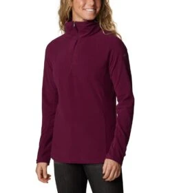 Columbia Glacial IV Half Zip Fleece Top - Womens Marionberry -Columbia Sale Store 1674567161 1802201 616 5