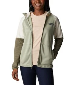 Columbia Windgates Full Zip Fleece Jacket - Womens Safari / Chalk / Stone -Columbia Sale Store 1676026829 1991801 348 6