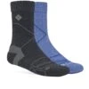 Columbia Merino Hike Crew Socks - 2 Pack - Womens Serenity / Charcoal