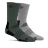 Columbia Wool Casual Crew Socks - 2 Pack - Mens Gravel