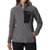 Columbia Outdoor Tracks Full Zip Fleece Jacket - Womens City Grey / Black