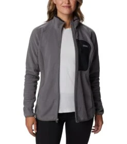 Columbia Outdoor Tracks Full Zip Fleece Jacket - Womens City Grey / Black -Columbia Sale Store 1677152940 2016011 023 6
