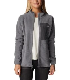 Columbia Outdoor Tracks Full Zip Fleece Jacket - Womens City Grey / Black -Columbia Sale Store 1677152940 2016011 023 7