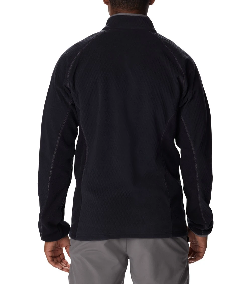 Columbia Outdoor Tracks Full Zip Fleece Jacket - Mens Black / City Grey 2 Columbia Outdoor Tracks Full Zip Fleece Jacket - Mens Black / City Grey - Image 2