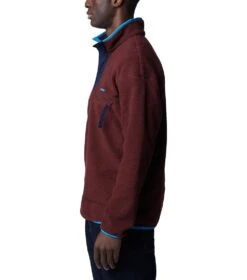 Columbia Helvetia Half Snap Retro Fleece Pullover - Mens Elderberry -Columbia Sale Store 1677854787 1889851 521 3