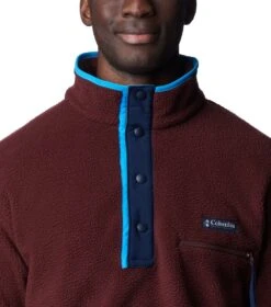 Columbia Helvetia Half Snap Retro Fleece Pullover - Mens Elderberry -Columbia Sale Store 1677854788 1889851 521 4