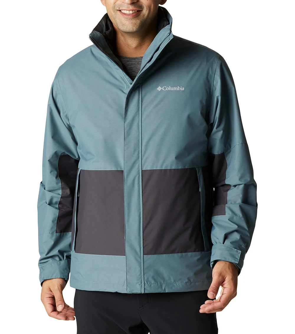 Columbia Agate Alley 3-in-1 Interchange Insulated Jacket - Mens Metal / Shark 1 Columbia Agate Alley 3-in-1 Interchange Insulated Jacket - Mens Metal / Shark