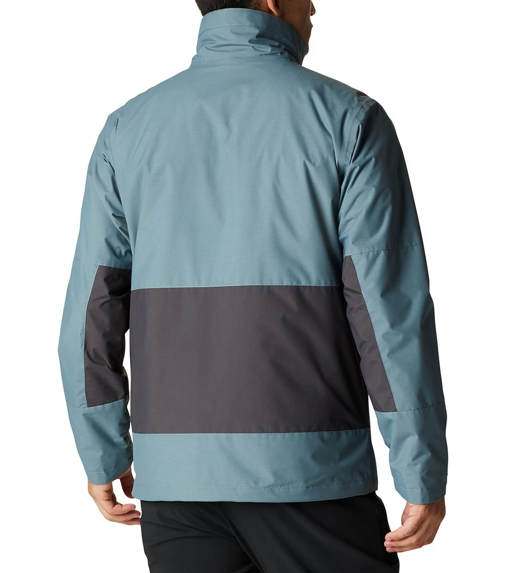 Columbia Agate Alley 3-in-1 Interchange Insulated Jacket - Mens Metal / Shark 2 Columbia Agate Alley 3-in-1 Interchange Insulated Jacket - Mens Metal / Shark - Image 2