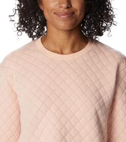 Columbia Lodge Quilted Crew Top - Womens Peach Blossom -Columbia Sale Store 1679939548 2013121 890 4
