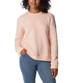 Columbia Lodge Quilted Crew Top - Womens Peach Blossom -Columbia Sale Store 1679939548 2013121 890 5