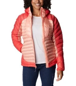 Columbia Labyrinth Loop Omni-Heat Infinity Insulated Hooded Jacket - Womens Coral Reef / Red Hibiscus -Columbia Sale Store 1680081198 1955321 879 8