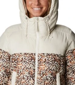 Columbia Pike Lake II Insulated Puffer Jacket - Womens Chalk / Warm Copper Terrain Print -Columbia Sale Store 1680173353 1909281 192 4