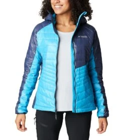 Columbia Platinum Peak Hooded Insulated Jacket - Womens Blue Chill / Nocturnal -Columbia Sale Store 1681320555 2008341 422 10