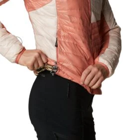 Columbia Platinum Peak Hooded Insulated Jacket - Womens Dark Coral / Peach Blossom -Columbia Sale Store 1681320566 2008341 639 8