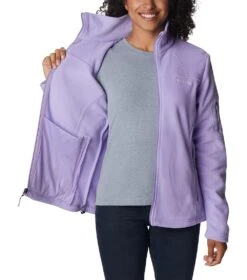 Columbia Fast Trek II Full Zip Fleece Jacket - Womens Frosted Purple -Columbia Sale Store 1681371749 1465351 535 5