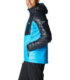 Columbia Platinum Peak Hooded Insulated Jacket - Mens Compass Blue / Black -Columbia Sale Store 1681745330 2008611 491 3