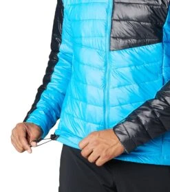 Columbia Platinum Peak Hooded Insulated Jacket - Mens Compass Blue / Black -Columbia Sale Store 1681745333 2008611 491 8