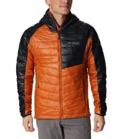 Columbia Platinum Peak Hooded Insulated Jacket - Mens Warm Copper / Black