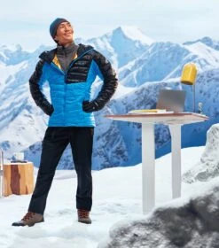 Columbia Platinum Peak Hooded Insulated Jacket - Mens Compass Blue / Black -Columbia Sale Store 1681745664 2008611 491 14