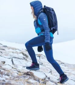 Columbia Platinum Peak Hooded Insulated Jacket - Womens Blue Chill / Nocturnal -Columbia Sale Store 1681752629 2008341 422 13