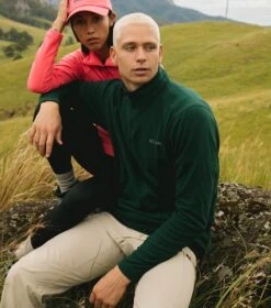 Columbia Klamath Range II Half Zip Fleece Top - Mens Spruce -Columbia Sale Store 1681753653 1352471 371 6