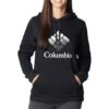 Columbia Logo Trek Graphic Hoodie - Womens Black / White CSC Stacked Logo