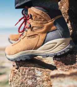 Columbia Newton Ridge Plus Waterproof Amped Hiking Boots - Womens Elk / Mountain Red -Columbia Sale Store 1682961059 BL4552 286 12