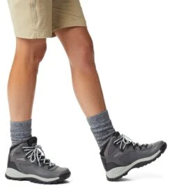 Columbia Newton Ridge Plus Waterproof Hiking Boots - Womens Quarry / Cool Wave -Columbia Sale Store 1682962902 BL3783 052 13