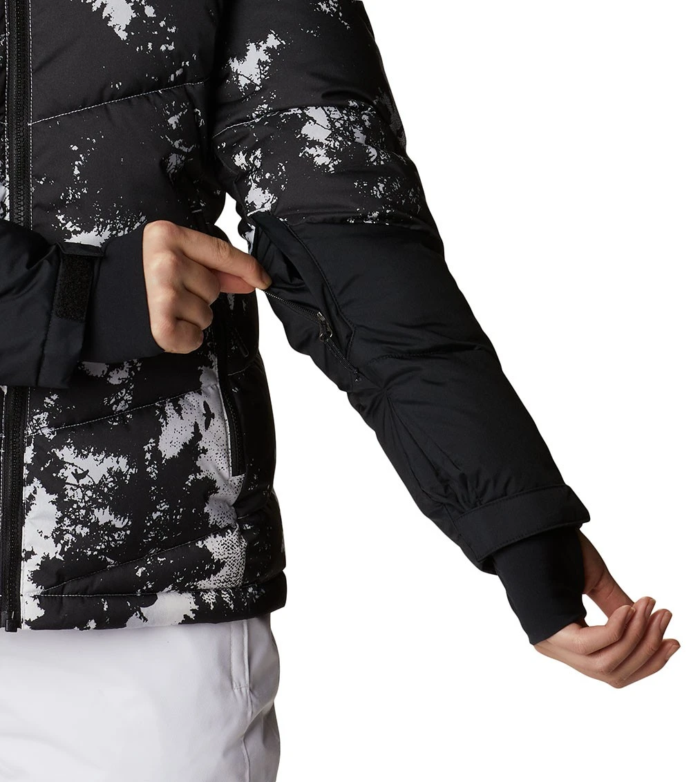 Columbia Abbott Peak Insulated Ski Jacket - Womens White Lookup Print / Black / White 10 Columbia Abbott Peak Insulated Ski Jacket - Womens White Lookup Print / Black / White - Image 10
