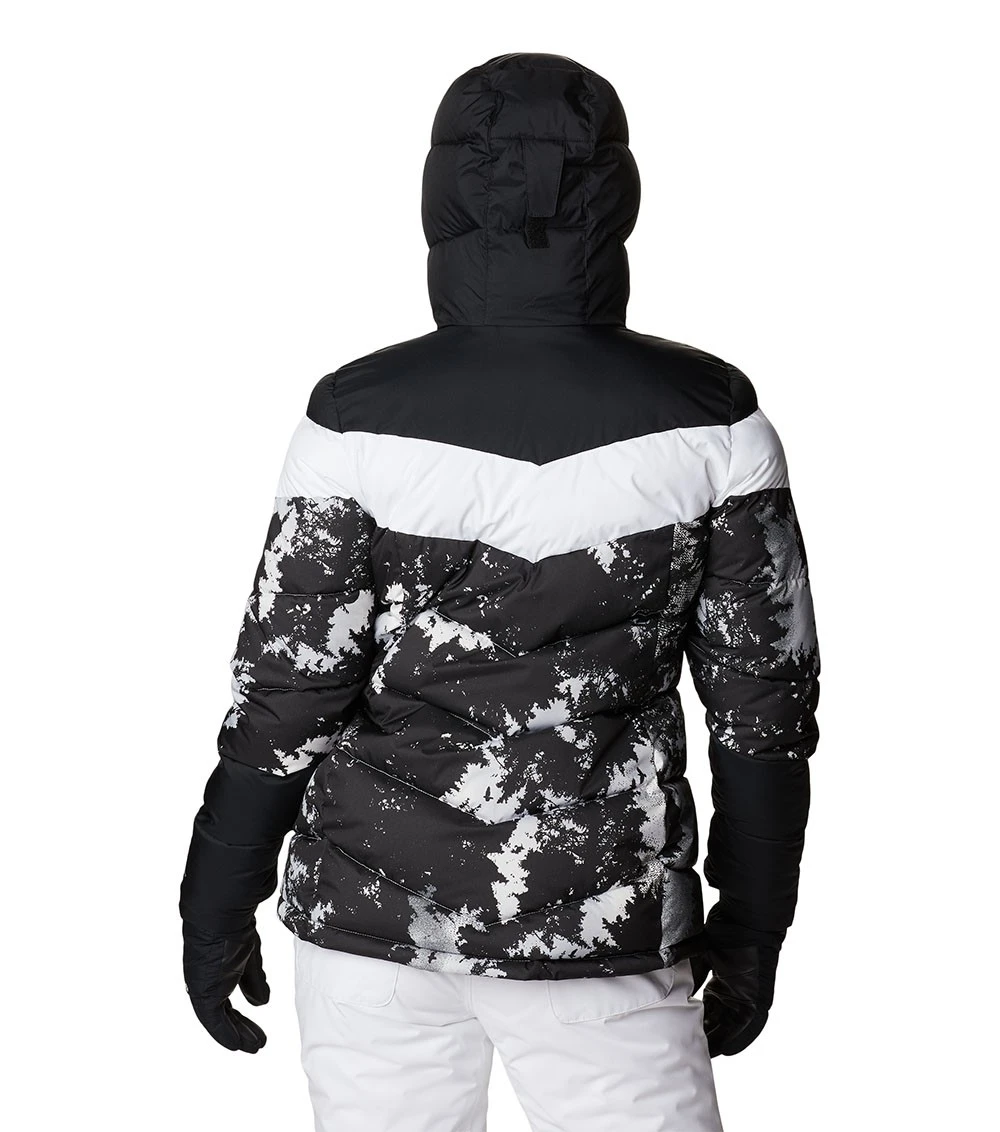 Columbia Abbott Peak Insulated Ski Jacket - Womens White Lookup Print / Black / White 2 Columbia Abbott Peak Insulated Ski Jacket - Womens White Lookup Print / Black / White - Image 2