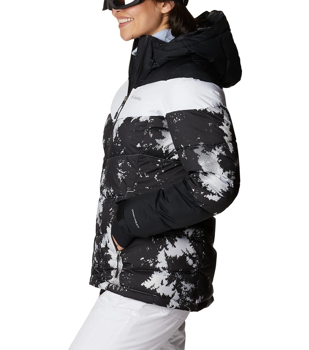 Columbia Abbott Peak Insulated Ski Jacket - Womens White Lookup Print / Black / White 3 Columbia Abbott Peak Insulated Ski Jacket - Womens White Lookup Print / Black / White - Image 3