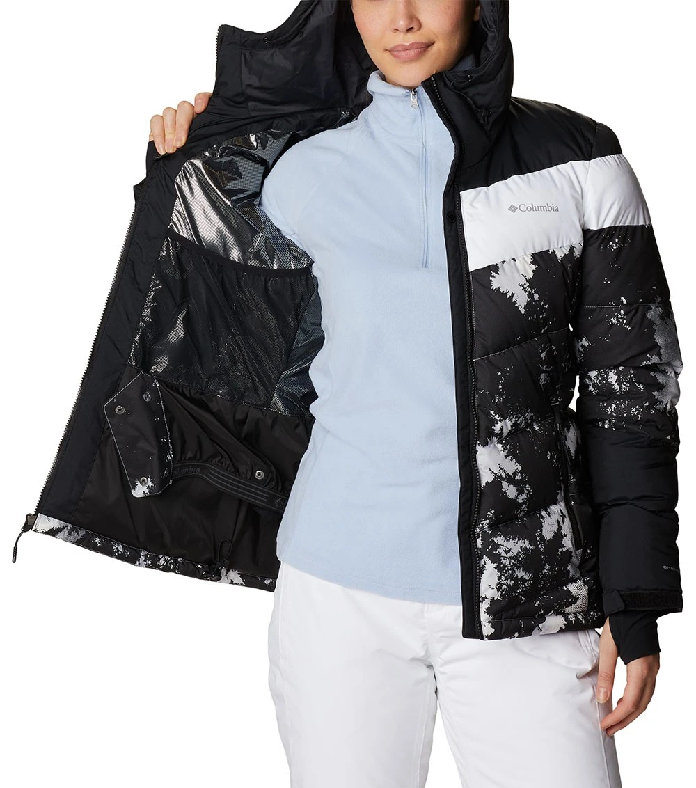 Columbia Abbott Peak Insulated Ski Jacket - Womens White Lookup Print / Black / White 5 Columbia Abbott Peak Insulated Ski Jacket - Womens White Lookup Print / Black / White - Image 5