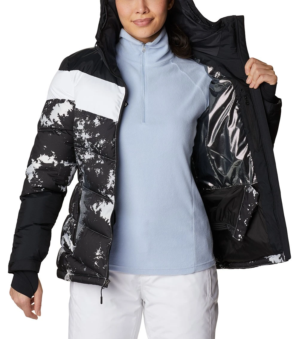 Columbia Abbott Peak Insulated Ski Jacket - Womens White Lookup Print / Black / White 6 Columbia Abbott Peak Insulated Ski Jacket - Womens White Lookup Print / Black / White - Image 6