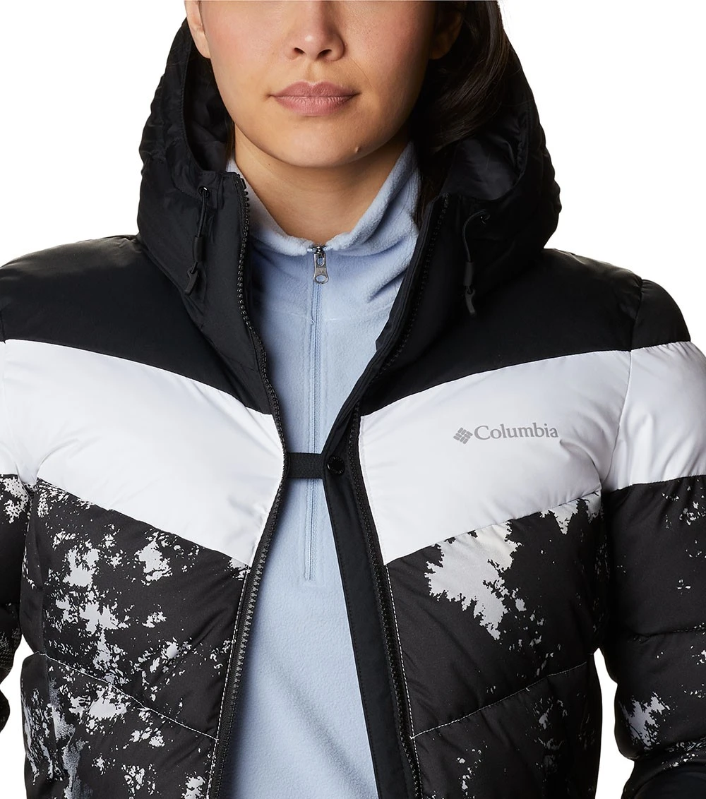 Columbia Abbott Peak Insulated Ski Jacket - Womens White Lookup Print / Black / White 8 Columbia Abbott Peak Insulated Ski Jacket - Womens White Lookup Print / Black / White - Image 8