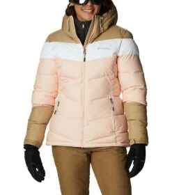 Columbia Abbott Peak Insulated Ski Jacket - Womens Peach Blossom / White / Beach