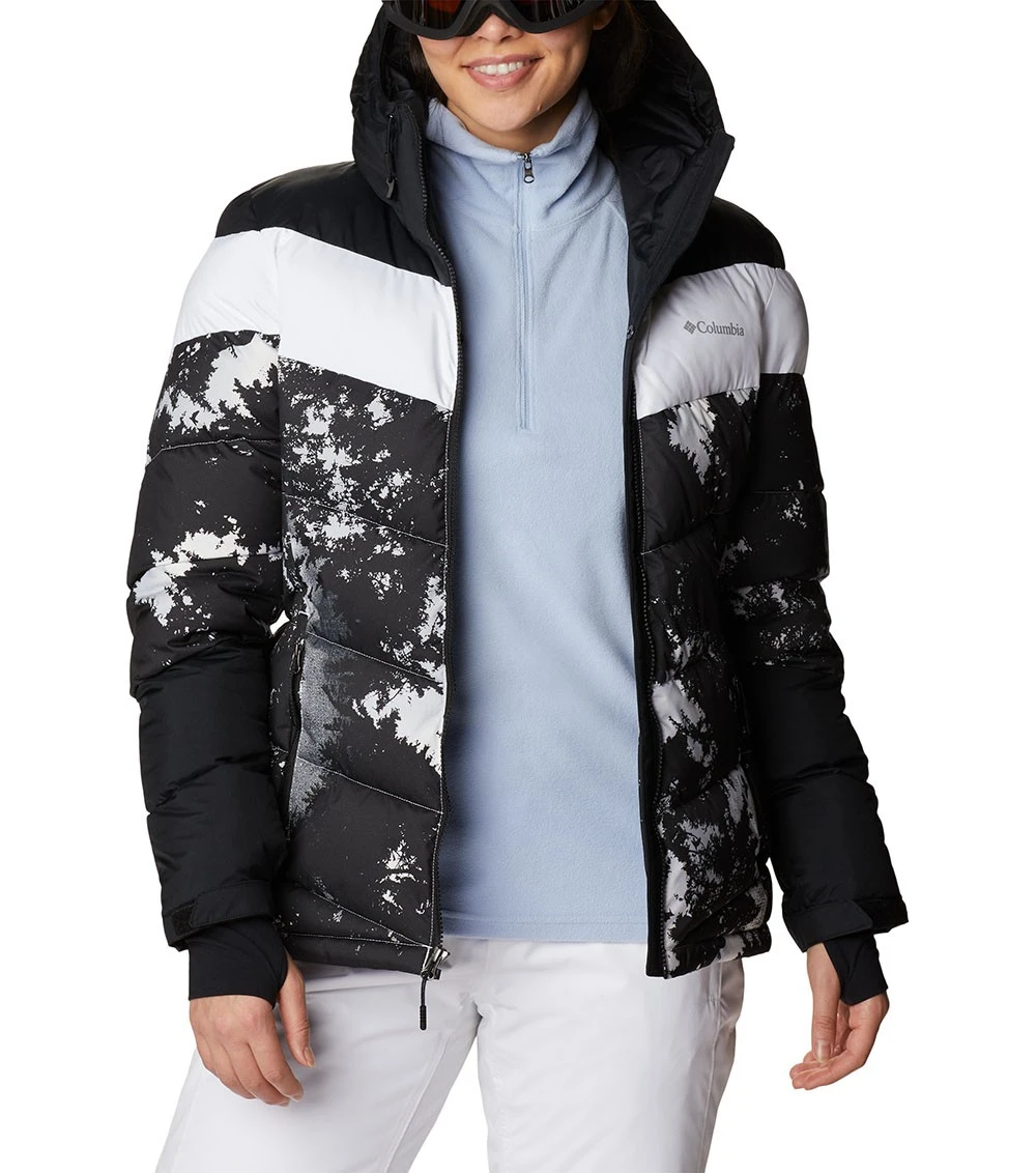 Columbia Abbott Peak Insulated Ski Jacket - Womens White Lookup Print / Black / White 13 Columbia Abbott Peak Insulated Ski Jacket - Womens White Lookup Print / Black / White - Image 13