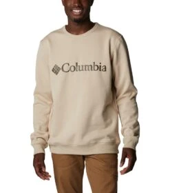 Columbia Logo Fleece Crew - Mens Ancient Fossil / CSC Branded Logo