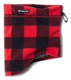 Columbia CSC II Fleece Neck Gaiter - Unisex Mountain Red Check Print