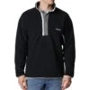 Columbia Helvetia Half Snap Retro Fleece Pullover - Mens Black