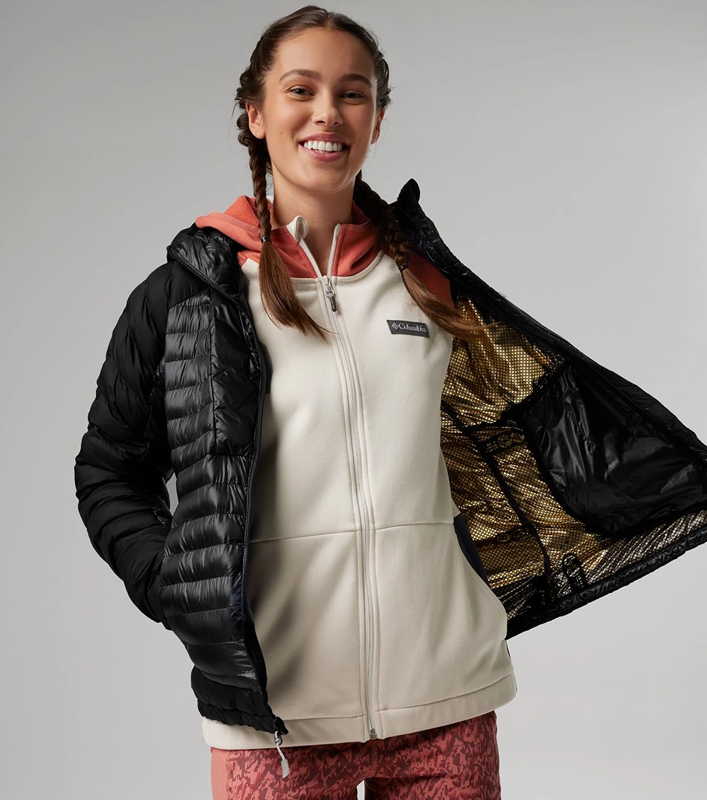 Columbia Labyrinth Loop Omni-Heat Infinity Insulated Hooded Jacket - Womens Black 7 Columbia Labyrinth Loop Omni-Heat Infinity Insulated Hooded Jacket - Womens Black - Image 7