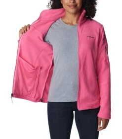 Columbia Fast Trek II Full Zip Fleece Jacket - Womens Wild Geranium -Columbia Sale Store 1685982653 1465351 656 5