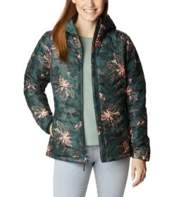 Columbia Powder Lite Hooded Insulated Jacket - Womens Spruce Aurelian Print -Columbia Sale Store 1685982665 1699071 370 8