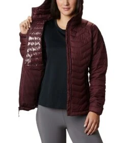 Columbia Powder Lite Hooded Insulated Jacket - Womens Seminole -Columbia Sale Store 1685982667 1699071 671 5