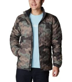 Columbia Delta Ridge Down Insulated Jacket - Mens Cypress Mod Camo Print -Columbia Sale Store 1685982701 1875902 316 7