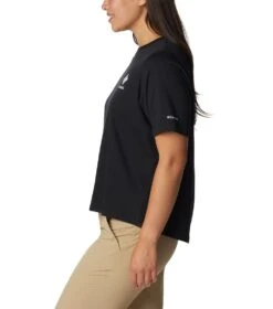 Columbia North Cascades Relaxed S/S T-Shirt - Womens Black / Framed Halftone Logo Graphic -Columbia Sale Store 1685982738 1992081 017 3