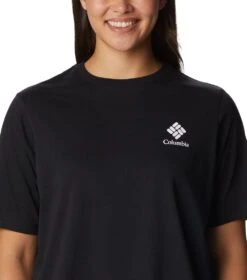 Columbia North Cascades Relaxed S/S T-Shirt - Womens Black / Framed Halftone Logo Graphic -Columbia Sale Store 1685982739 1992081 017 4