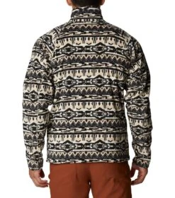 Columbia Fast Trek Printed Half Zip Pullover - Mens Ancient Fossil 80s Stripe Print -Columbia Sale Store 1685982750 2013681 271 2